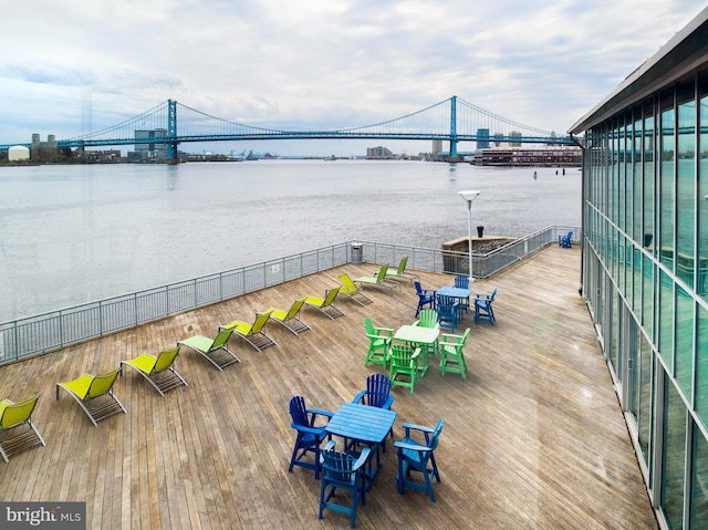 901 N Penn St Unit P506, Philadelphia, PA 19123 - wooden terrace with a water view