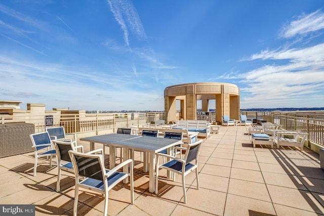 view of patio / terrace featuring outdoor dining area