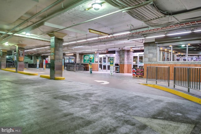 view of parking deck