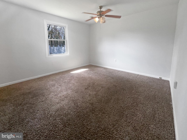 2115 Greenwood Dr, Waldorf, MD 20601 - unfurnished room with carpet floors, ceiling fan, and baseboards