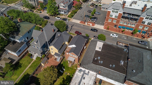 bird's eye view featuring a residential view
