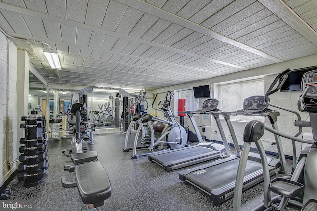 view of workout area