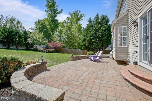 view of patio / terrace with a fenced backyard
