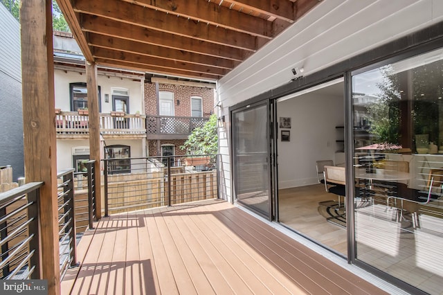 2515 Ontario Rd NW Unit 1, Washington, DC 20009 - view of wooden terrace