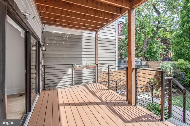 2515 Ontario Rd NW Unit 1, Washington, DC 20009 - view of wooden deck