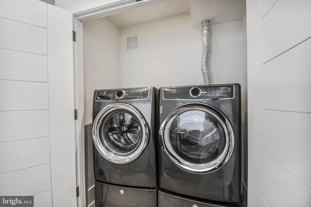 2515 Ontario Rd NW Unit 1, Washington, DC 20009 - laundry area with washer and clothes dryer