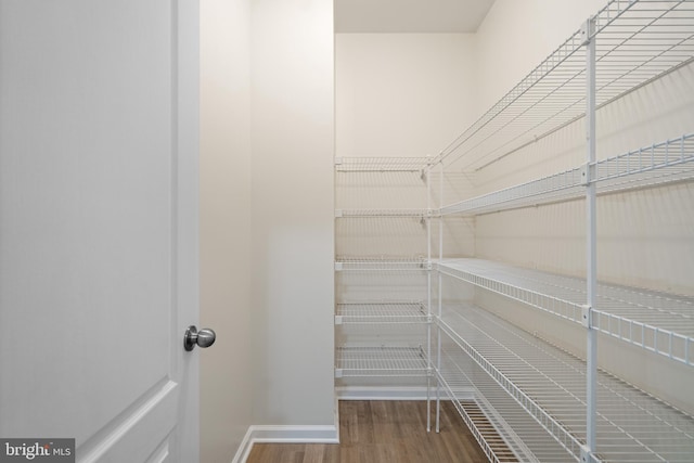 view of storage area