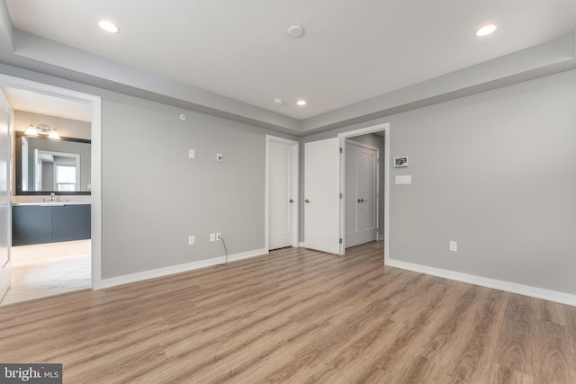350 Star Tavern Ln, West Chester, PA 19382 - interior space featuring recessed lighting, light wood-style flooring, and a sink