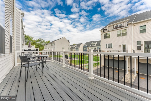 350 Star Tavern Ln, West Chester, PA 19382 - wooden deck with a residential view