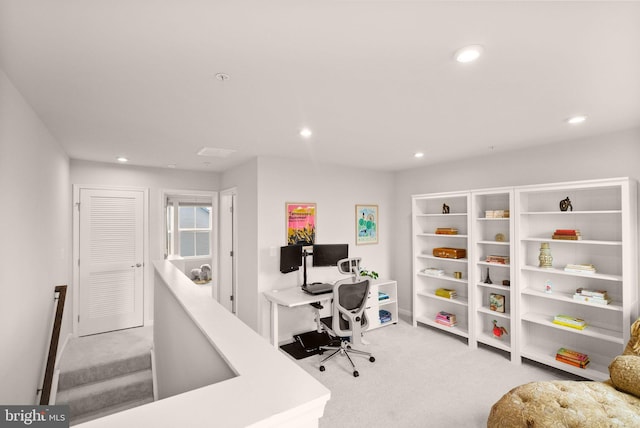 22186 Mccormick Ter, Ashburn, VA 20148 - carpeted home office featuring recessed lighting and baseboards