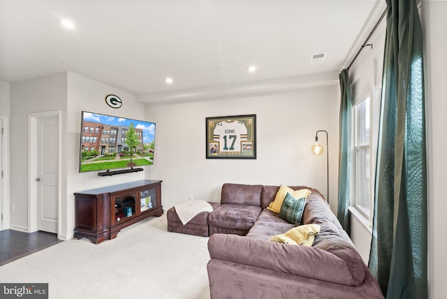 22186 Mccormick Ter, Ashburn, VA 20148 - living room with recessed lighting and dark wood finished floors