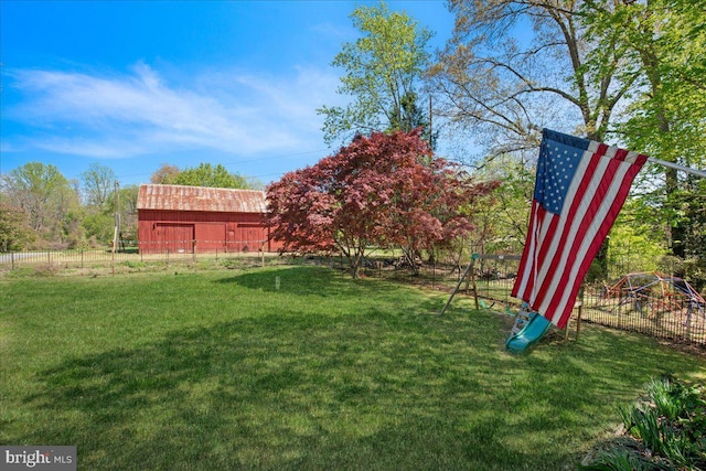5650 Warren Dr, Huntingtown, MD 20639 - view of yard with fence