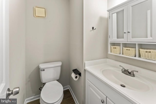 2320 Harpoon Dr, Stafford, VA 22554 - bathroom with vanity and wood finished floors