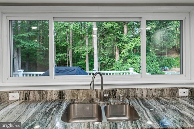 2320 Harpoon Dr, Stafford, VA 22554 - kitchen view of dark stone counters