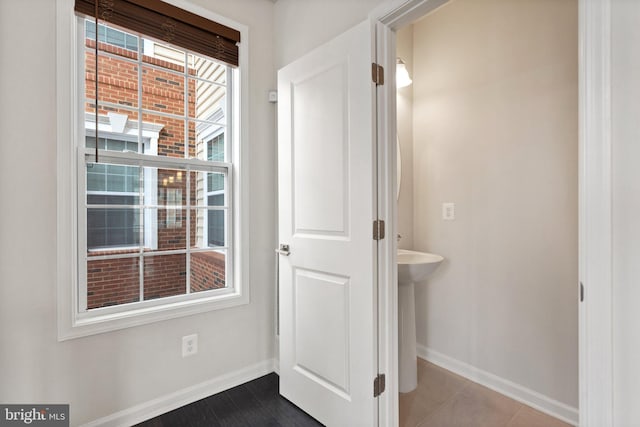 bathroom featuring baseboards