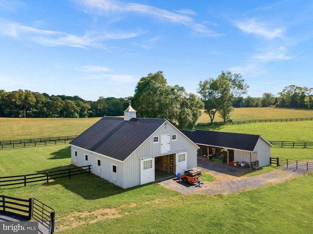 36437 Whispering Springs Ct, Purcellville, VA 20132 - aerial view of sparsely populated area featuring a pastoral area