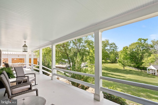 36437 Whispering Springs Ct, Purcellville, VA 20132 - porch with a lawn