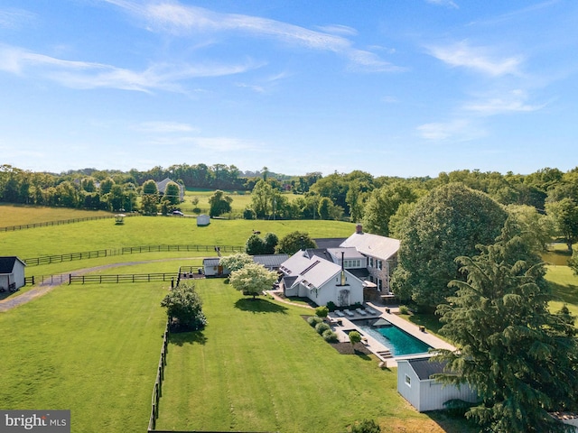 36437 Whispering Springs Ct, Purcellville, VA 20132 - aerial view of sparsely populated area with a pool area