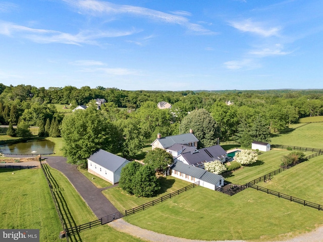 36437 Whispering Springs Ct, Purcellville, VA 20132 - view of rural area featuring a forest and a large body of water