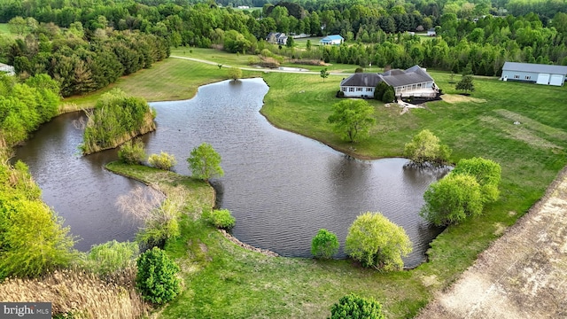 1081 Caldwell Corner Rd, Townsend, DE 19734 - birds eye view of property with a water view
