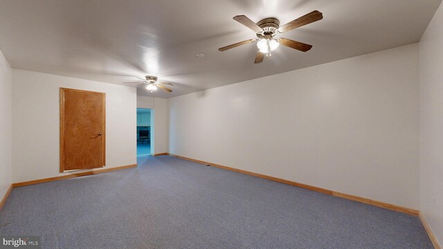 1081 Caldwell Corner Rd, Townsend, DE 19734 - carpeted empty room featuring ceiling fan and baseboards