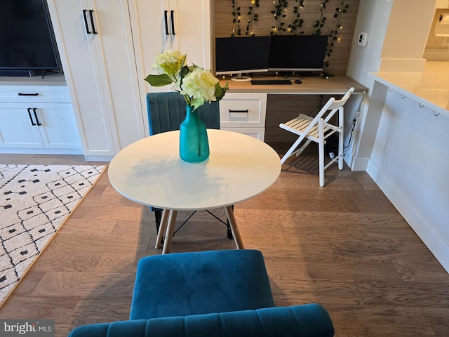 50 Florida Ave NE Unit 412, Washington, DC 20002 - dining area with baseboards and wood finished floors