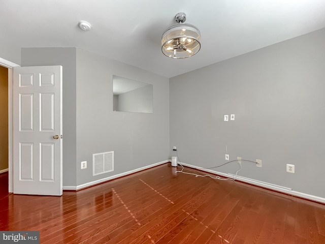 920 Pine Forest Ln Unit 1812, Upper Marlboro, MD 20774 - spare room featuring baseboards, a ceiling fan, wood finished floors, and visible vents
