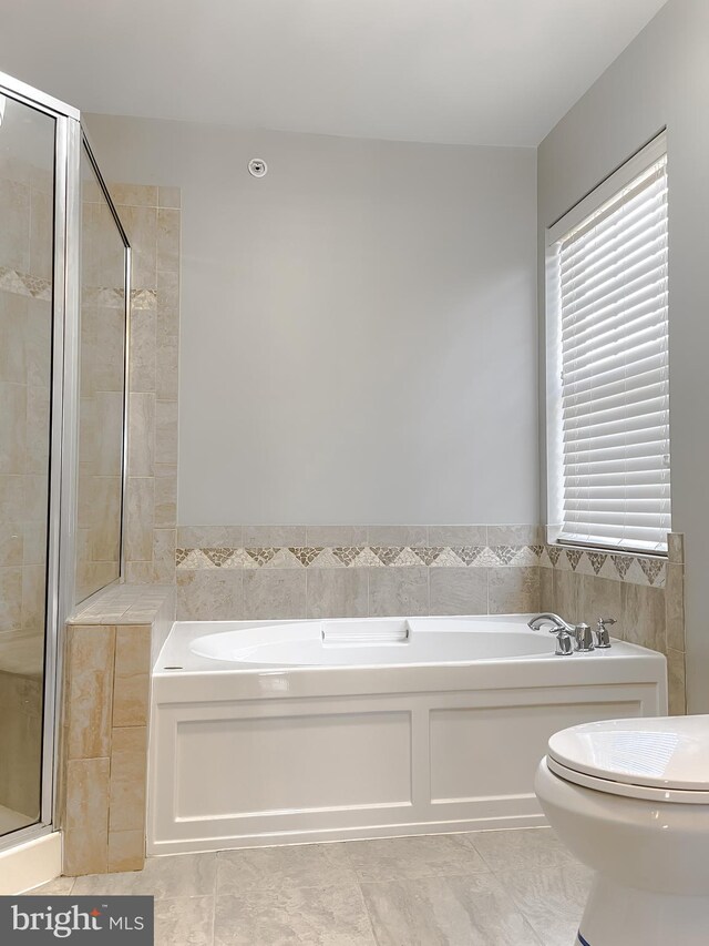920 Pine Forest Ln Unit 1812, Upper Marlboro, MD 20774 - full bathroom with tile patterned floors, a bath, and a shower stall