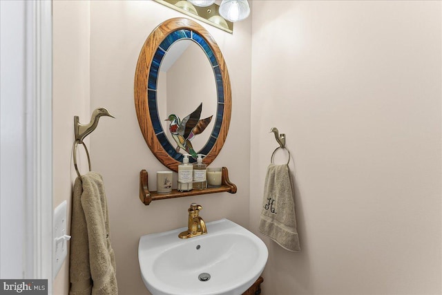 bathroom with a sink