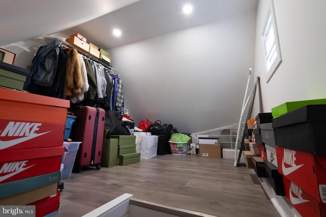 view of storage area
