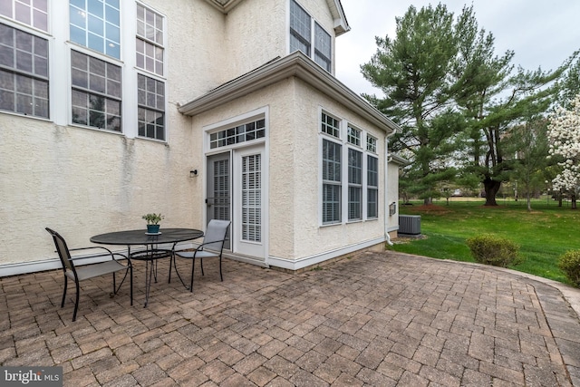 106 Mahogany Way, Upper Gwynedd, PA 19446 - view of patio with outdoor dining area and central AC