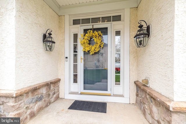 106 Mahogany Way, Upper Gwynedd, PA 19446 - view of exterior entry with stucco siding