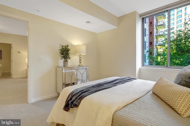 851 N Glebe Rd Unit 321, Arlington, VA 22203 - bedroom with light colored carpet, baseboards, and visible vents