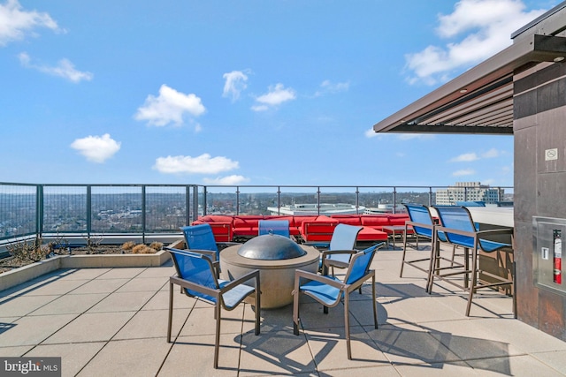 851 N Glebe Rd Unit 321, Arlington, VA 22203 - view of patio with a fire pit