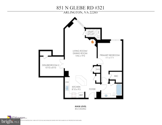 851 N Glebe Rd Unit 321, Arlington, VA 22203 - plan