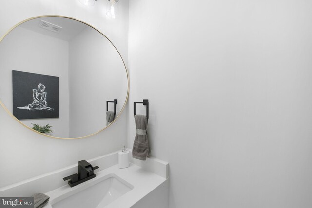 133 Ingraham St NW, Washington, DC 20011 - bathroom with visible vents and vanity