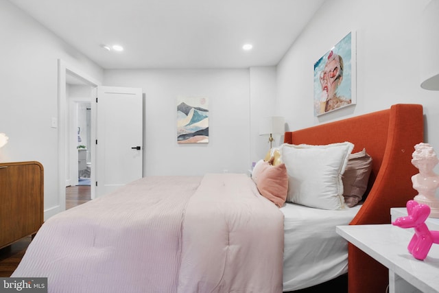 133 Ingraham St NW, Washington, DC 20011 - bedroom featuring recessed lighting and dark wood-style floors