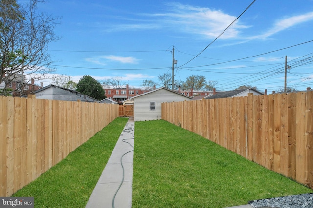 133 Ingraham St NW, Washington, DC 20011 - view of yard with a fenced backyard