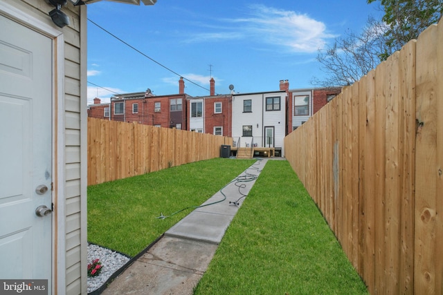 133 Ingraham St NW, Washington, DC 20011 - view of yard featuring fence and central AC