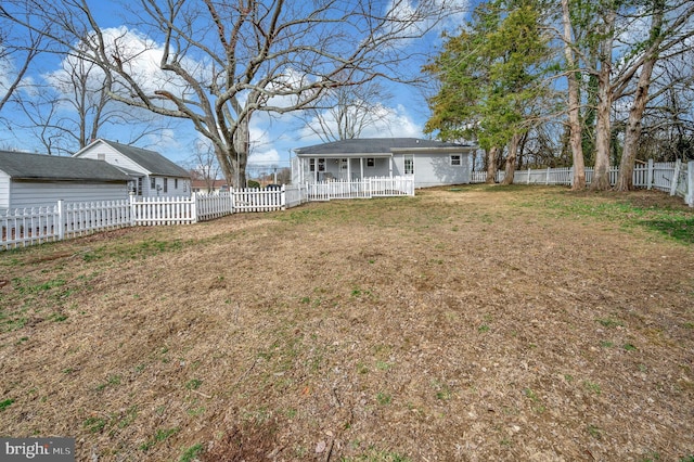 522 White Oak Rd, Fredericksburg, VA 22405 - view of yard featuring a fenced backyard