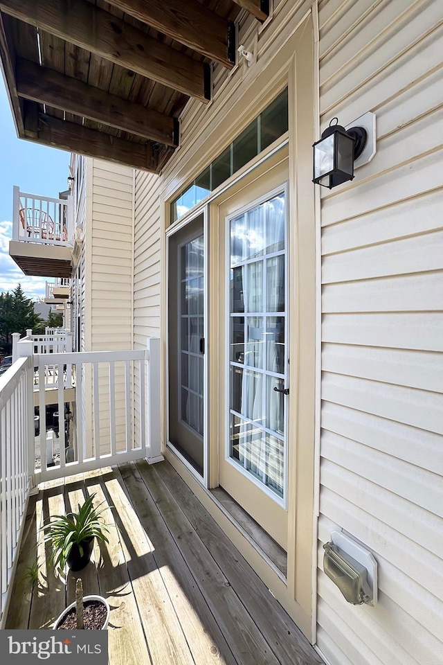 view of balcony