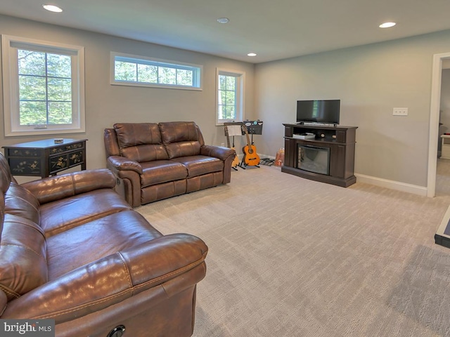 22144 Welches Way, Lewes, DE 19958 - carpeted living area with recessed lighting and baseboards