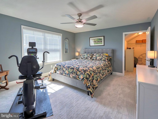 22144 Welches Way, Lewes, DE 19958 - bedroom featuring light colored carpet, baseboards, and ceiling fan