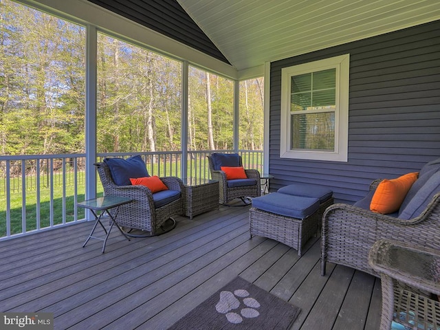 22144 Welches Way, Lewes, DE 19958 - sunroom / solarium with vaulted ceiling and plenty of natural light