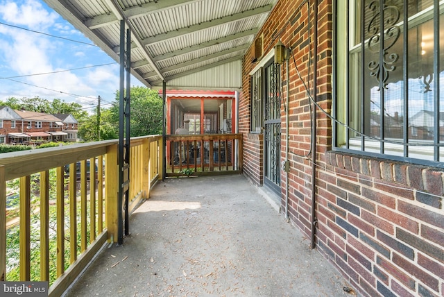 view of patio with covered porch