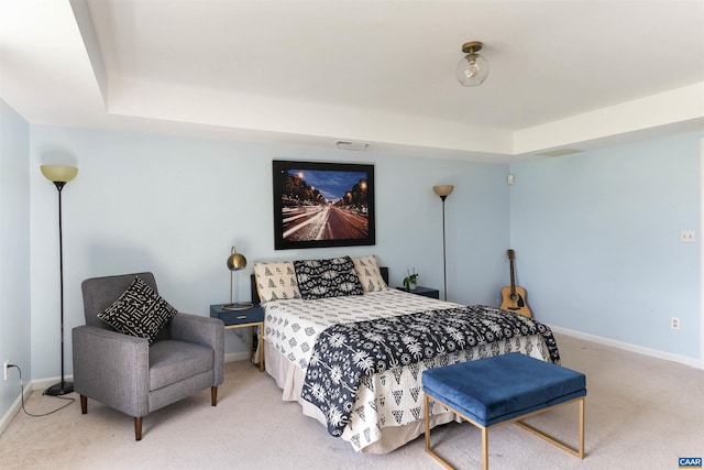 1720 Franklin Dr, Charlottesville, VA 22911 - bedroom with carpet floors, a tray ceiling, and baseboards