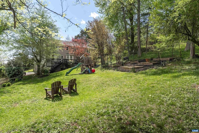 1720 Franklin Dr, Charlottesville, VA 22911 - view of yard with a playground