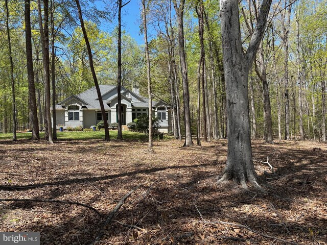 14500 River Junction Dr, Fredericksburg, VA 22407 - view of front of home featuring a wooded view