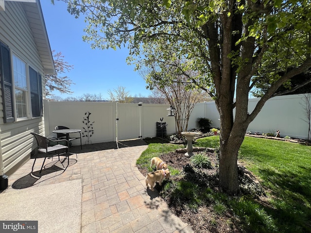 561 Great Oak Ct, Woodstock, VA 22664 - view of patio / terrace with a fenced backyard and a gate