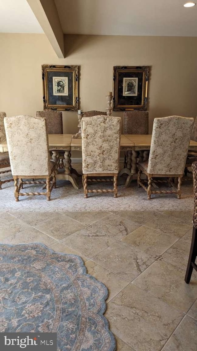 402 Village Center Blvd, Milton, DE 19968 - sitting room with recessed lighting and stone tile floors